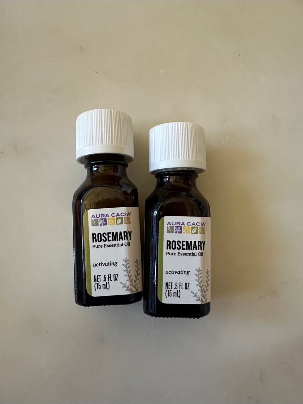 🆕 Aura Cacia Rosemary Pure Essential Oil (2-pack)